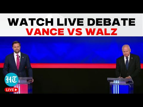 Vance Vs Walz Debate LIVE | US Vice Presidential Debate LIVE | JD Vance, Tim Walz Debate LIVE | US