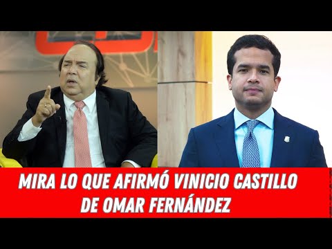 MIRA LO QUE AFIRMÓ VINICIO CASTILLO DE OMAR FERNÁNDEZ