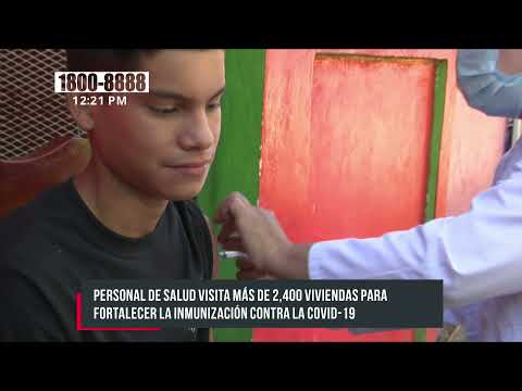 Aplican vacunas anticovid en el barrio Hugo Chávez de Managua - Nicaragua