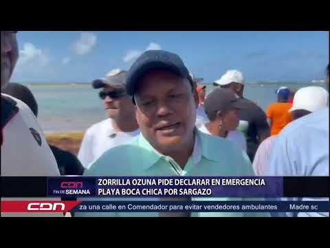 Zorrilla Ozuna pide declarar emergencia Playa Boca China por Sargazo