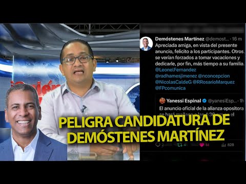 ¿Demóstenes Martínez está desmontando su candidatura a Senador por Santiago?