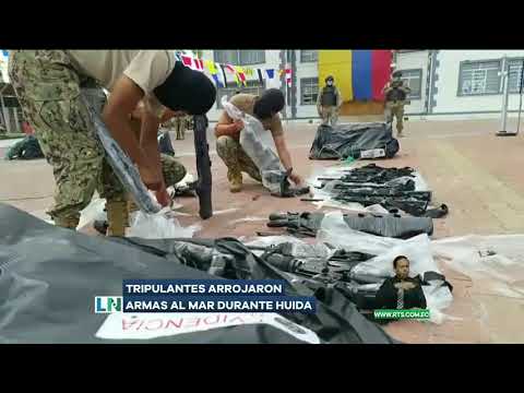 Armada incauta cargamento de armas en las Galápagos