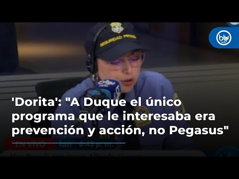 'Dorita': A Duque el único programa que le interesaba era prevención y acción, no Pegasus