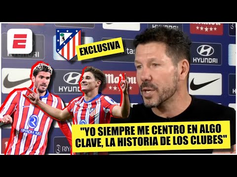 CHOLO SIMEONE confesó estrategia de juego del ATLETI. Alabó a JULIÁN ÁLVAREZ y DE PAUL | Exclusivo