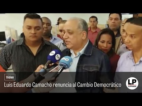 Luis Eduardo Camacho renuncia al Cambio Democrático