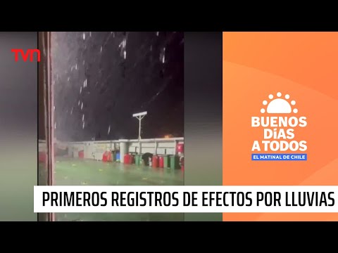 Los primeros registros de los efectos de las intensas lluvias en la zona sur | Buenos días a todos