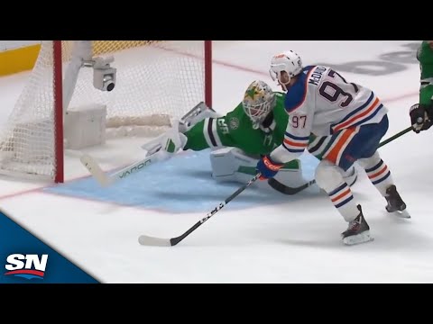 Jake Oettinger Denies Connor McDavid With Unbelievable Stick Save