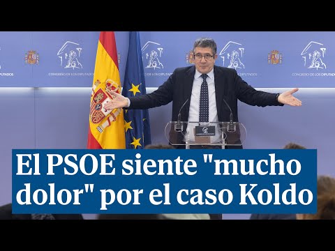 El PSOE afirma que todo lo que rodea al caso Koldo les está provocando mucho dolor