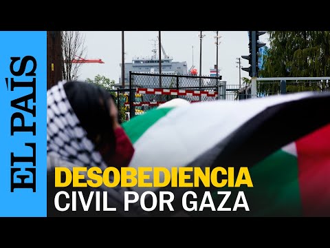 ESTADOS UNIDOS | Manifestantes pro-palestinos impiden que ayuda militar zarpe hacia Israel | EL PAÍS