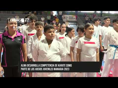 Desarrollan primera competencia de karate en Managua