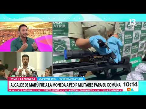 Alcalde de Maipú llegó hasta La Moneda para pedir militares para su comuna | Tu Día | Canal 13