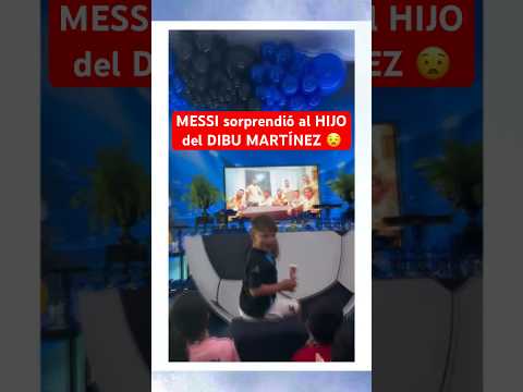 MESSI sorprendió al HIJO del DIBU MARTÍNEZ con esto | #Messi #Argentina #FutbolArgentino