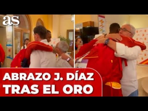 El ABRAZO de JORDAN DÍAZ con RAÚL CHAPADO y ALEJANDRO BLANCO tras el ORO