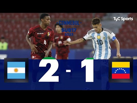 Argentina 2-1 Venezuela | CONMEBOL Sub 17 Ecuador 2023 – Hexagonal Final (Fecha 2)