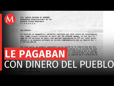 AMLO exhibe cartas de pago de Salinas de Gortari a Héctor Aguilar Camín