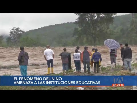 En Ecuador 4 mil escuelas se encuentran en zonas de riesgo de El Fenómeno del Niño