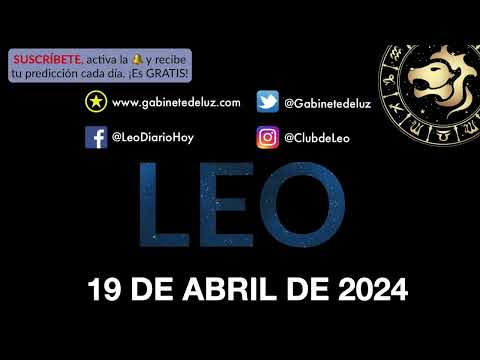 Horóscopo Diario - Leo - 19 de Abril de 2024.