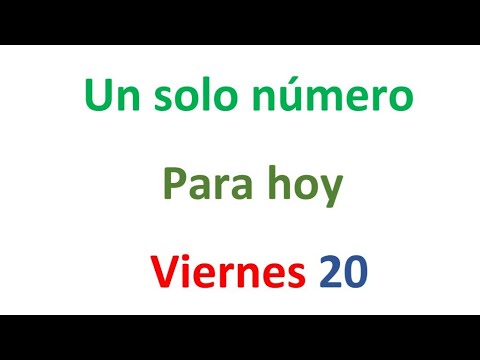 Un solo número para hoy Viernes 20 de septiembre, El campeón de los números