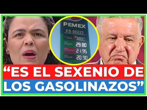 Es el GOBIERNO de MÁS GASOLINAZOS: MARIANA GÓMEZ DEL CAMPO EXHIBE las MENTIRAS de AMLO