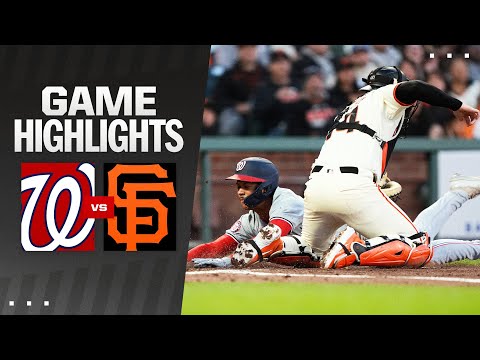 Nationals vs. Giants Game Highlights (4/8/24) | MLB Highlights
