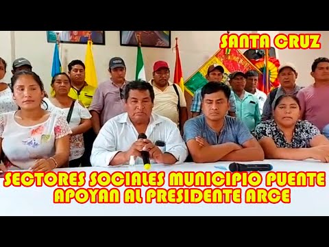 ALCALDE DEL MUNICIPIO EL PUENTE PROOFEL HUAYLLA SE PRONUNCIA EN RESPALDO AL PRESIDENTE LUIS ARCE..