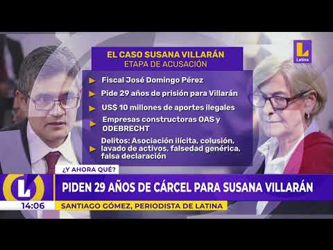 #EsNoticiaAhora  Piden 29 años de cárcel para Susana Villarán