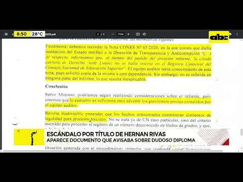 Escándalo por el título de Hernán Rivas
