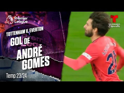 Goal André Gomes - Tottenham v. Everton 23-24 | Premier League | Telemundo Deportes