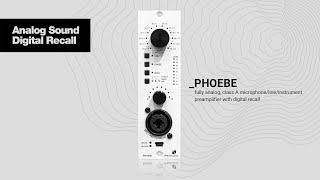 _PHOEBE - fully analog, class A microphone/line/instrument preamplifier with digital recall