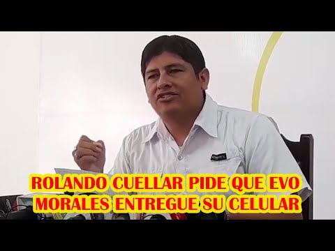 DIPUTADO ROLANDO CUELLAR PIDE CONFORMAR COMISIÓN DE FISCALES PARA INVESTIGAR D3NUNCIA DE EVO MORALES