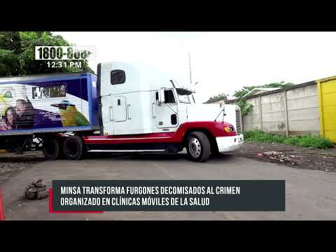 Transformación: De furgones decomisados a clínicas móviles en Nicaragua