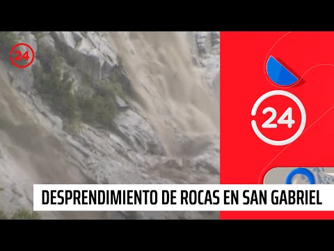 Registran desprendimiento de rocas en San José de Maipo