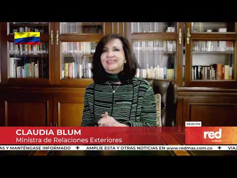 Red+ | Canciller  Claudia Blum, en Red+ Noticias