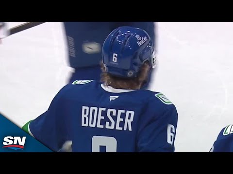 Canucks Brock Boeser Tips In Point Shot For First Goal In 13 Games