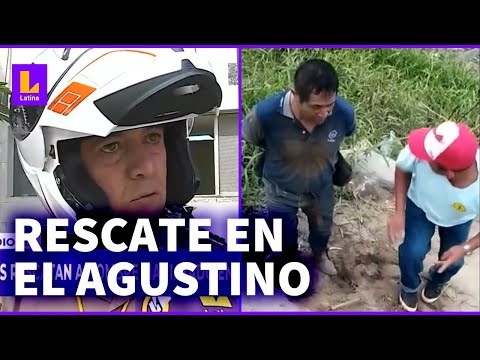 Rescatan a hombre en El Agustino: Se ha incrementado el personal para la seguridad ciudadana