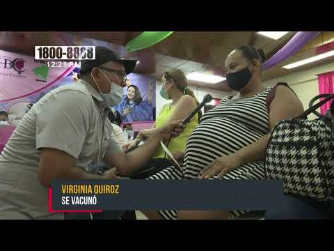 Embarazadas de Managua acuden a vacunarse contra el COVID-19 - Nicaragua
