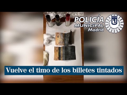 Vuelve el timo de los billetes tintados: interceptan a dos estafadores en Vallecas