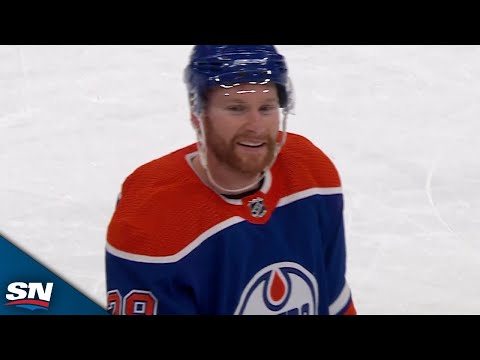 Oilers Crowd And Bench Erupt After Connor Brown Scores His First Goal Of The Season