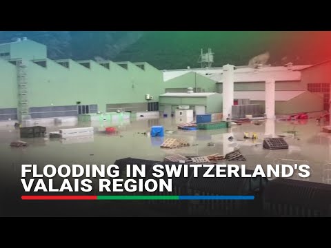 Heavy flooding submerges roads and train tracks in Switzerland | ABS-CBN News