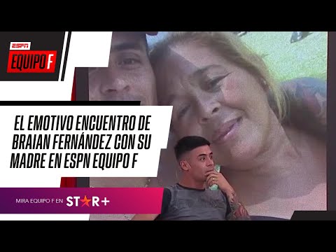 TIENE UN GRAN CORAZÓN: El emotivo cruce de Brian Fernández con su madre en #EquipoF