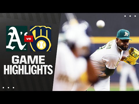 As vs. Brewers Game Highlights (4/19/25) | MLB Highlights