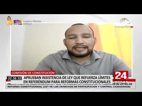 Comisión de Constitución debatirá nuevamente norma que impide que se lleve a cabo Referéndum