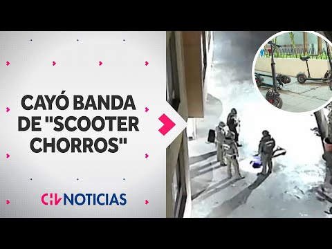 CAE BANDA DE SCOOTERCHORROS en Santiago: Asaltante se lanzó de tercer piso para evitar detención