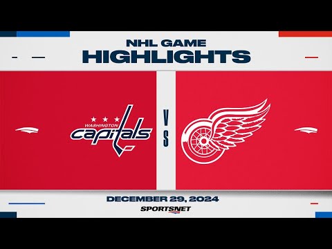 NHL Highlights | Capitals vs. Red Wings - December 29, 2024