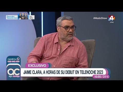 Algo Contigo - Jaime Clara, a horas de su debut en Telenoche 2023