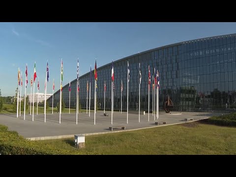 Beauty shots of NATO headquarters in Brussels where defence ministers are gathering for meeting