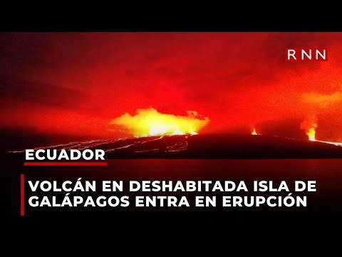 Volcán en deshabitada isla de Galápagos entra en erupción