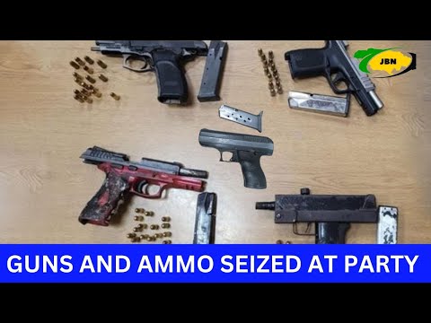 Four guns, 57 rounds of ammo seized at party in Central Village/JBNN