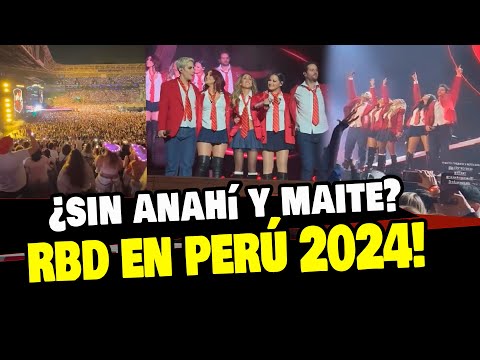 RBD EN PERÚ 2024: GIRA LLEGARÁ SIN MAITE Y SIN ANAHI? ¡ESTO ES LO QUE SE SABE!