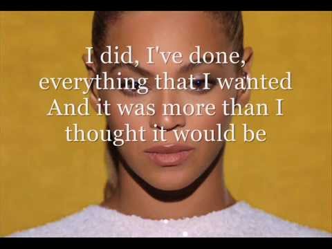 Beyonce - I was here (lyrics)